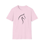 Horse Profile Line Art T-Shirt