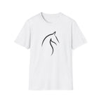 Horse Profile Line Art T-Shirt
